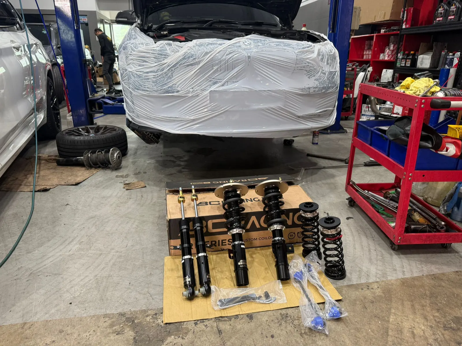 BC Racing BR coilovers — BMW X1 height and handling setup
