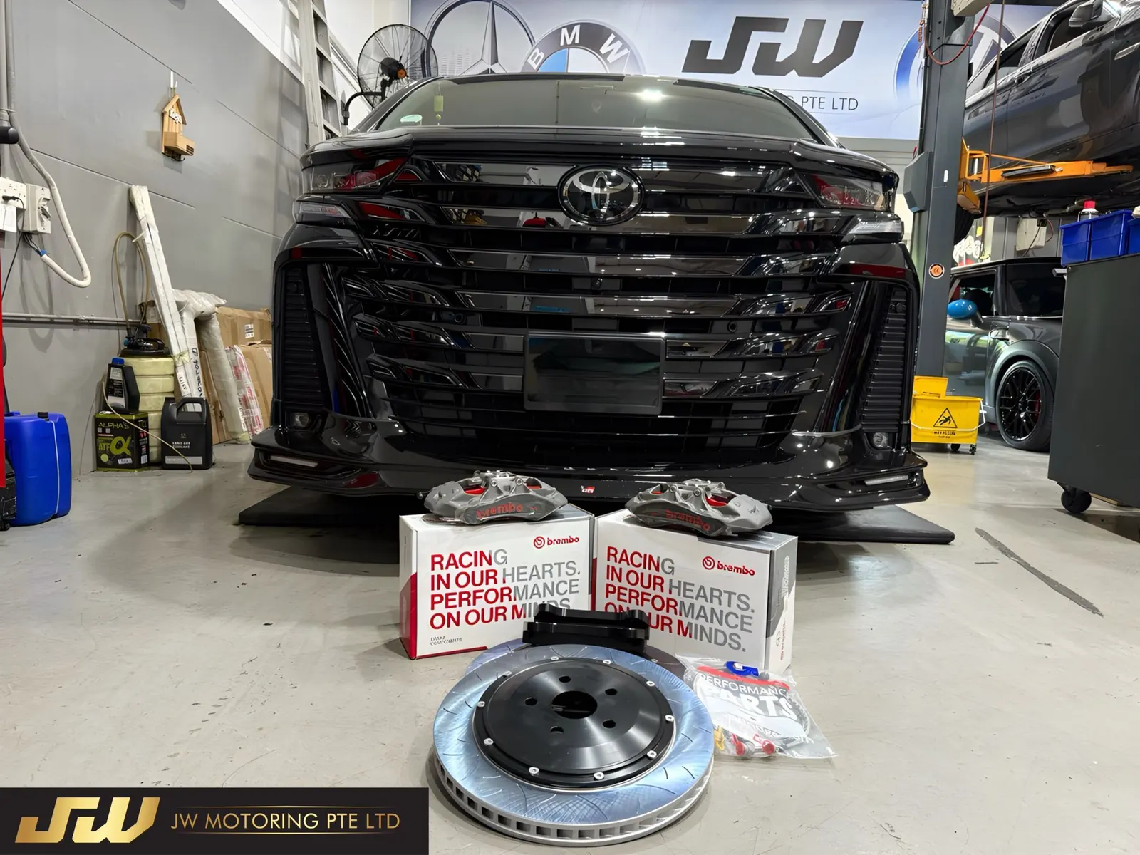Brembo Pista BBK upgrades — family car, stronger brake package