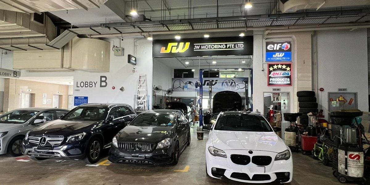 Diagnostic tooling connected at JW Motoring — battery, charging and module checks in Singapore
